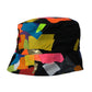 Multicolor Sticky Notes Logo Bucket Hat Men
