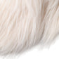 Off White Faux Fur Baseball Hat Men