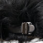 Black Faux Fur Cap Baseball Hat Men