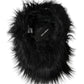 Black Faux Fur Cap Baseball Hat Men