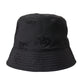 Black Cotton Blend Logo Bucket Hat Men