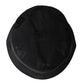 Black Cotton Blend Logo Bucket Hat Men