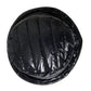 Black Quilted Faux Leather Bucket Hat Men