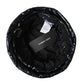 Black Quilted Faux Leather Bucket Hat Men