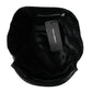Black Leather Helmet Visor Bucket Hat Men