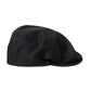 Black Cotton Logo Newsboy Hat Men