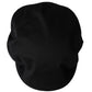 Black Cotton Logo Newsboy Hat Men