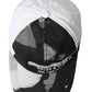 Black White Cotton Logo Baseball Hat Men