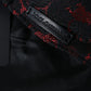 Black Red Floral Jacquard Newsboy Hat Men