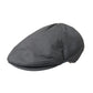 Dark Gray Cloth Logo Newsboy Hat Men