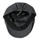 Dark Gray Cloth Logo Newsboy Hat Men