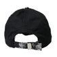 Black Silver Floral Print Baseball Hat Men