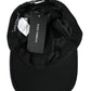Black Silver Floral Print Baseball Hat Men