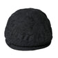 Black Floral Brocade Newsboy Hat Men