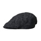 Black Floral Brocade Newsboy Hat Men