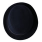 Dark Blue Wool Fedora Wide Brim Hat Men