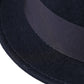 Dark Blue Wool Fedora Wide Brim Hat Men