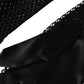 Women Black Mesh Net Elbow Length Gloves