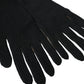 Black Cashmere Knitted Elbow Length Gloves