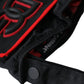 Black Red Nylon Wrist Length Gloves