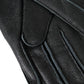 Black Deer Leather Wrist Length Gloves