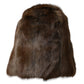 Brown Weasel Fur Womens Cashmere Hat Beanie