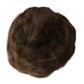 Brown Weasel Fur Womens Cashmere Hat Beanie
