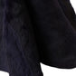 Black Weasel Fur Whole Head Wrap Hat