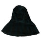 Black Weasel Fur Whole Head Wrap Hat