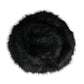 Black Faux Fur Womens Bucket Hat