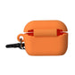 Orange Silicone Embossed Logo Airpods Case