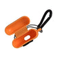 Orange Silicone Embossed Logo Airpods Case