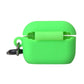 Neon Green Silicone Logo Embossed Airpods Case