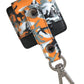 Multicolor Camouflage Print Leather Metal Airpods Case