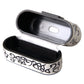 Black White Leather Scribble Embossed Logo Airpods Case