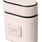 Light Pink Leather Metal Logo Plaque Airpods Case