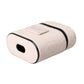 Light Pink Leather Metal Logo Plaque Airpods Case