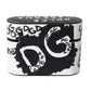 Black White Leather Scribble Embossed Logo Airpods Case