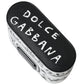 Black White Leather Scribble Embossed Logo Airpods Case