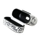 Black White Leather Scribble Embossed Logo Airpods Case