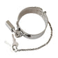 Silver Metal Brass 1999 Bondage Handcuff Runway Bracelet