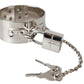 Silver Metal Brass 1999 Bondage Handcuff Runway Bracelet