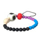 Multicolor Beaded DG Charm Fashion Bracelet