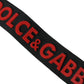 Red DG Logo Rubber Silver Tone Metal Keyring Keychain