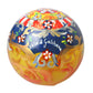 Gold Tone Carretto Print Round Ornament Christmas Ball