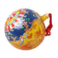 Gold Tone Carretto Print Round Ornament Christmas Ball