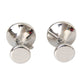 Silver Plated Brass Round Pin DG Logo Cufflinks