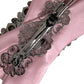 Pink Satin Crystal Jewelry Brooch Hair Pin