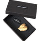 Gold Brass Leaf Embellished Jewelry Brooch Hair Pin