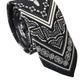 Black White Patterned 100% Silk Adjustable Tie